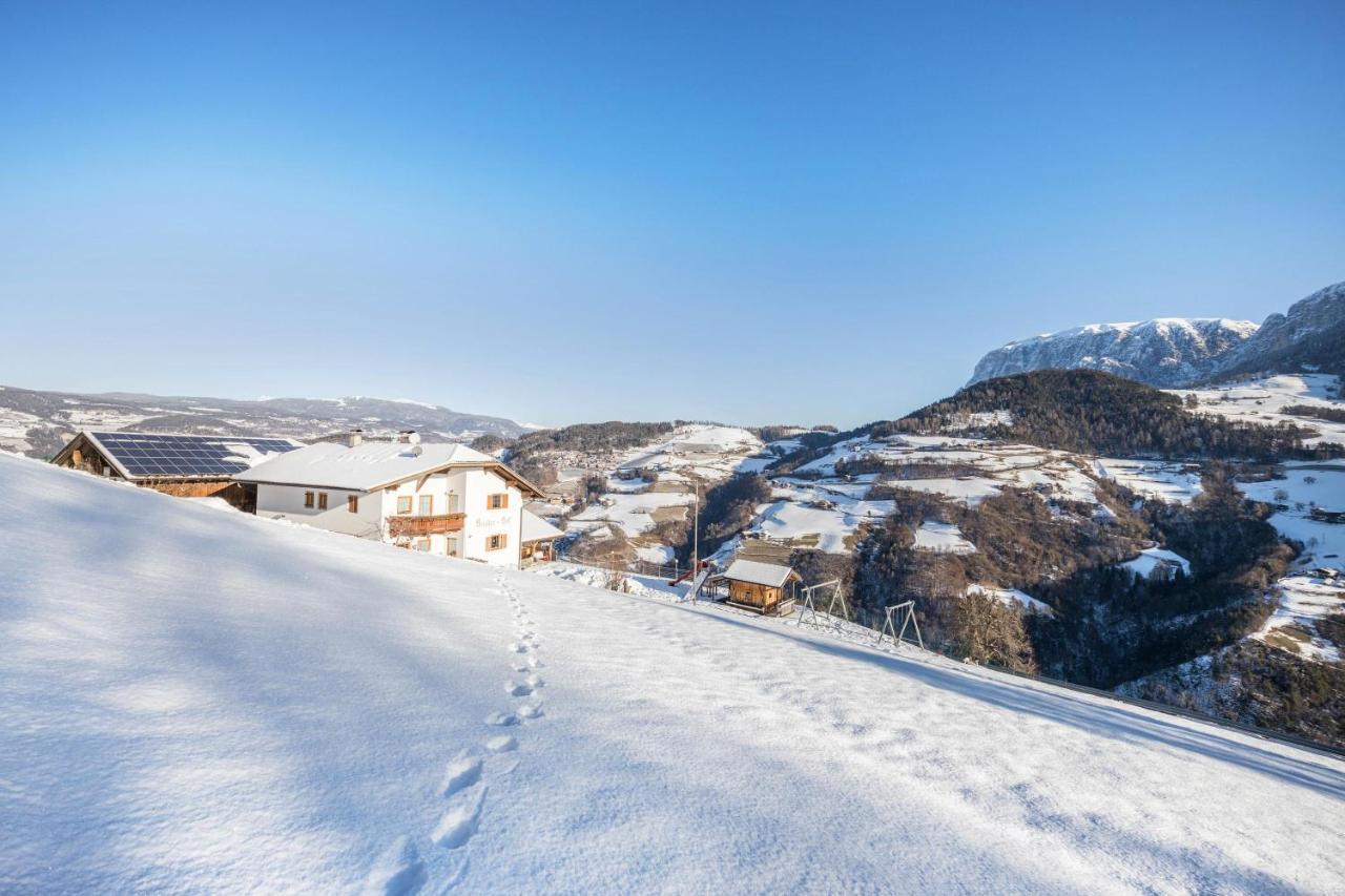 Wohnung Schlern Heigler Hof コッレピエトラ エクステリア 写真